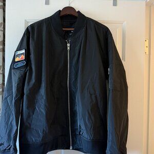 Holloway Sportswear Flight Bomber Jacket M Carbon Print